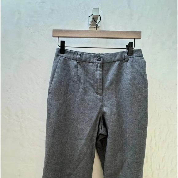 Pendleton || 100% Virgin Wool Grey Career Trousers Straight Leg Sz 4 - Picture 3 of 12